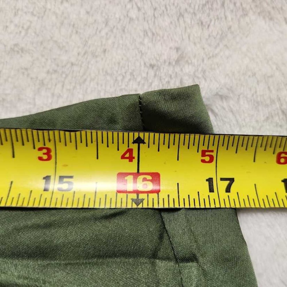 New women's S J Crew Gwyneth slip midi skirt in Utility Green - Picture 8 of 10